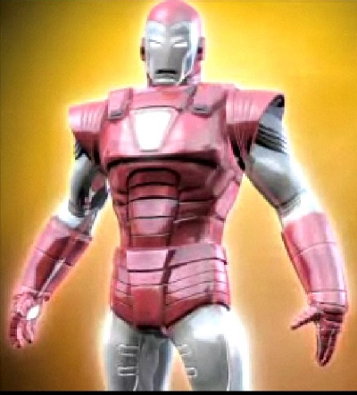 Allow me to geek out for a moment. This would be the Iron Man "Silver Centurion" Armor
